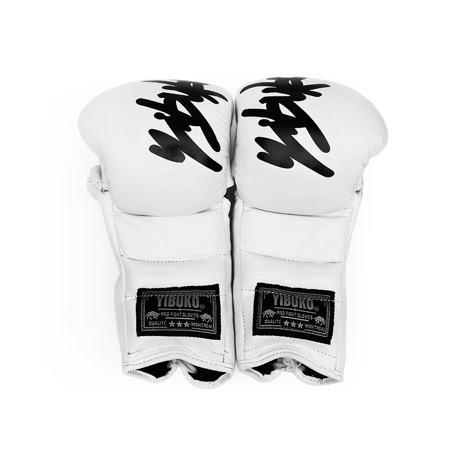 GANT MMA À LACETS (BLANC/NOIR)