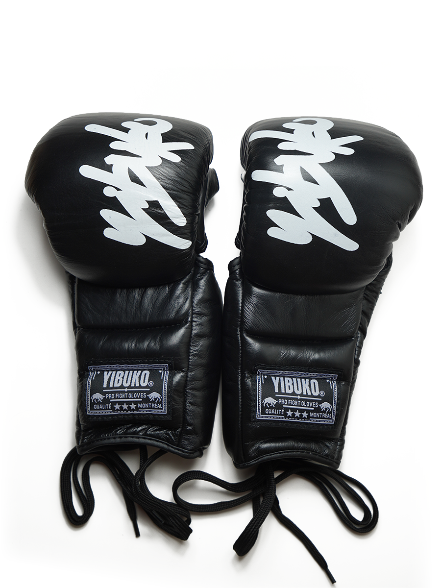 LACE-UP MMA GLOVE (BLACK/WHITE)