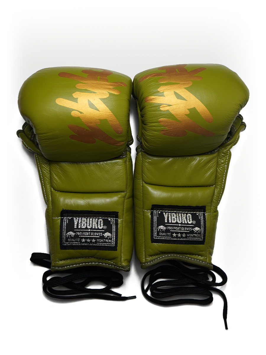 LACE-UP MMA GLOVE (GOLD OLIVE)