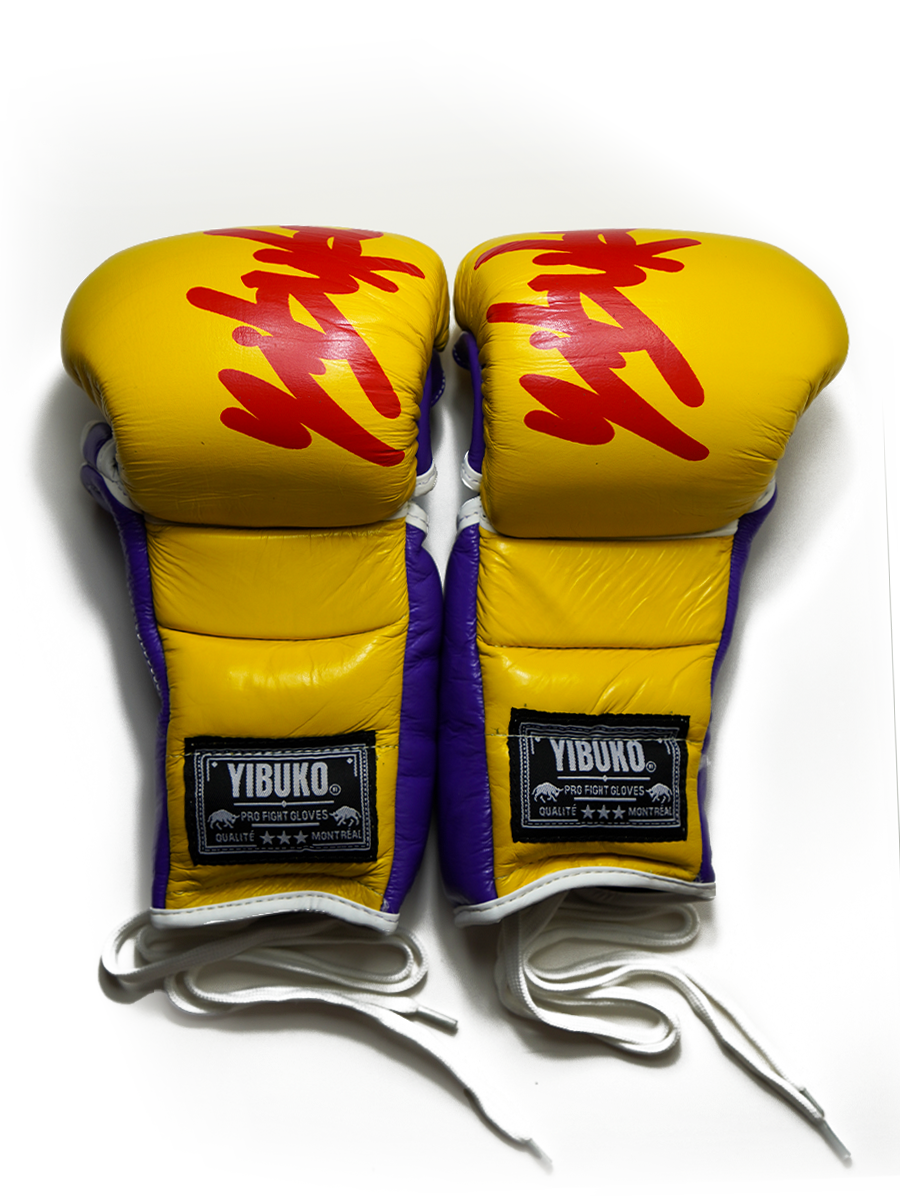LACE-UP MMA GLOVE (YELLOW)