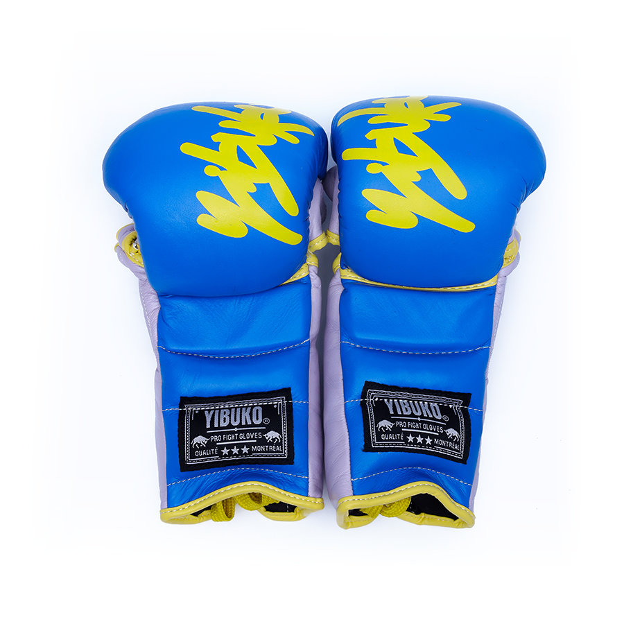 LACE-UP MMA GLOVE (COBALT)