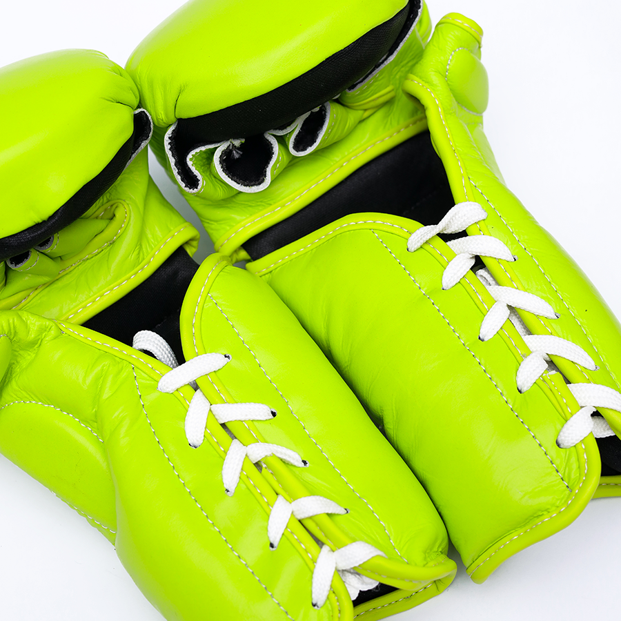 LACE-UP MMA GLOVE (NEON GREEN)