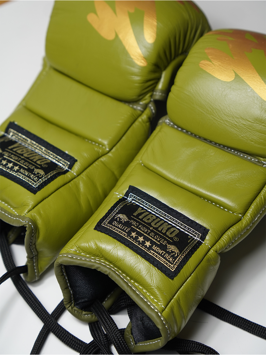 LACE-UP MMA GLOVE (GOLD OLIVE)